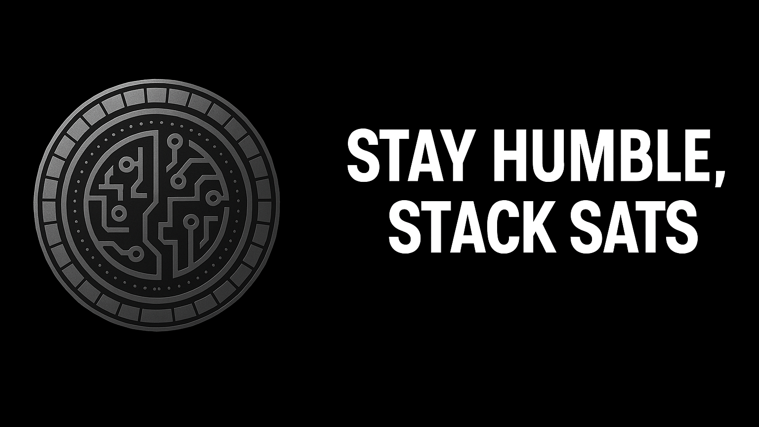 Stay Humble Stack Sats Banner
